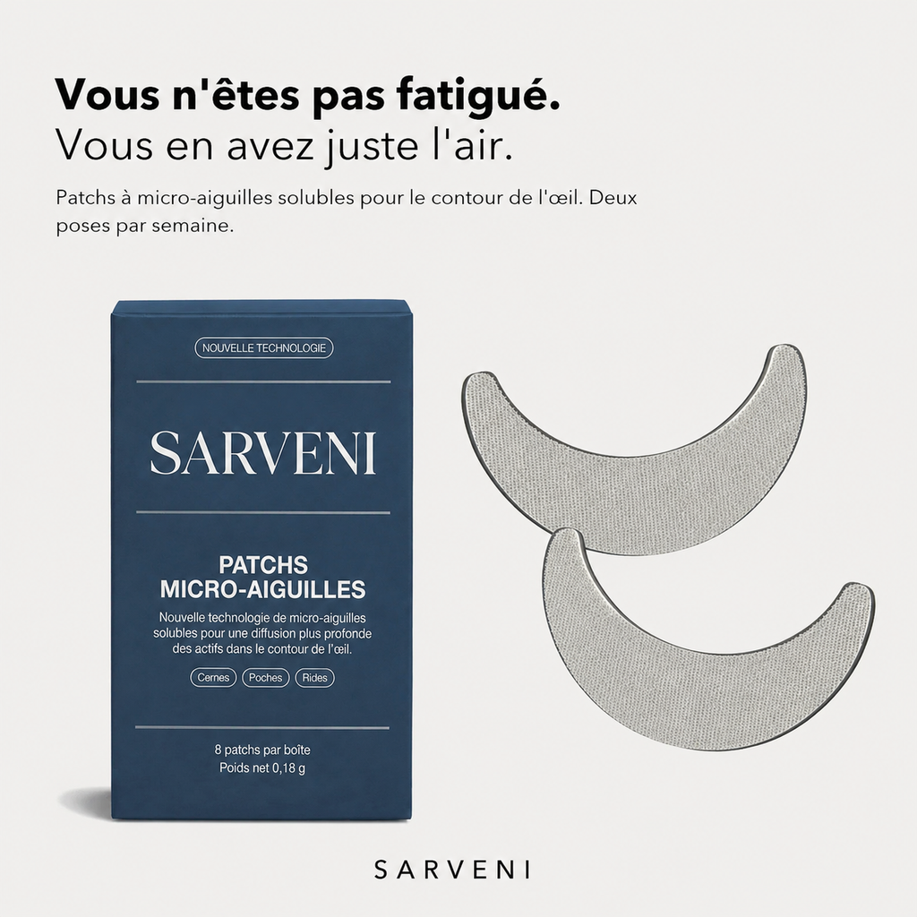 Patchs micro-aiguilles contour des yeux pour Homme